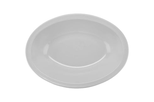 G.E.T. DN-332-W-EC 32 oz. Oval Rimmed Melamine Bowls, White, Pack of 4 for Serving