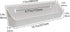 Bueyfolt 11" Kitchen Sink Front Tip-Out Accessory Trays with Mounting Screws, White, 2 Pack (Conventional Open Tray and Accessory Tray with Ring Holder and Soap Dish) Hinges are Not Included