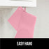 Gorilla Grip Heat and Slip Resistant 4 Piece Silicone Oven Mitt and Trivets Set, Waterproof, Cotton Lined, Pink
