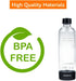 1L 2-Pack 2 Pack, Simpli Soda Carbonating Bottles, Reusable PET Sparkling Water Bottles Compatible with BLU, Philips