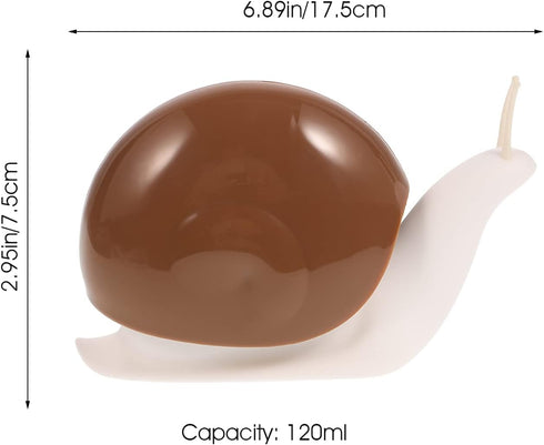 Snail Shaped Soap Dispenser, Cute Hand Soap or Lotion Pump Bottle, Fun Bathroom Accessory, Coffee Color, 6.88 x 4.33 x
