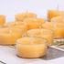 12pcs Natural Beeswax Tealight Candles, Handmade Decorative Unscented Tea Lights for Birthday Party, Wedding, Spa, Home