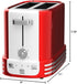 Nostalgia New and Improved Wide 2-Slice Toaster - Perfect for Bread, English Muffins, Bagels, 5 Browning Levels, Crumb