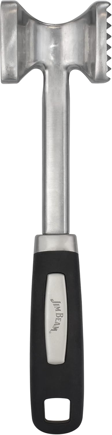 Jim Beam Heavy Duty Meat Tenderizer, Soft Grip Handle, Medium