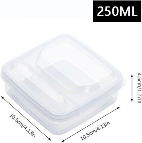 2 Pack Sliced Cheese Container for Fridge, Clear Plastic Butter Block Cheese Slice Storage Box with Flip Lid