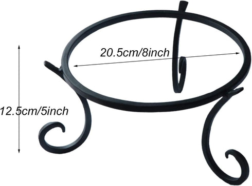 Folytiy 10 12 inch 5-inch (8 inch, Wrought Iron Metal Gazing Ball Stand for or Garden Gazing Globes Plant Birdbath Bowl