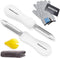 Oyster Shucking Knife and Gloves Set, 2pcs New Haven Style Shucker Opener with Cut Resistant Glove