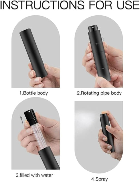 Coffee Bean Dosing Cup and Spray Bottle Kit, Portable Spray for Reducing Coffee Power Static, Frosted Black