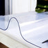 SPLENDEFUL 27.6x55.2 Rectanglar in Clear Plastic Table Protector Desk Cover Chair Mat Thicken Transparent Desk Pad Mat