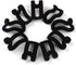 WARMBUY Velvet Hanger Connector Hooks, Closet Space Saving Cascading Organizer, Black, 40 Pack