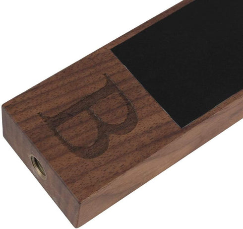 Monogrammed B Chalkboard Beer Tap Handle, 8 Inch Tall Walnut Wood for Home Brew Kegerators, Gift for Him