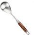 REDANT Stainless Steel Big Serving Spoons for Cooking - Metal Basting Spoon With Wooden Handle - Large Kitchen Spoon For Cooking,Mixing, Serving, Baking - Spoon Serving for Restaurants/Homes
