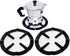 2 Pack Iron Gas Stove Cooker Plate - Coffee Moka Pot Stand Reducer Ring Holder