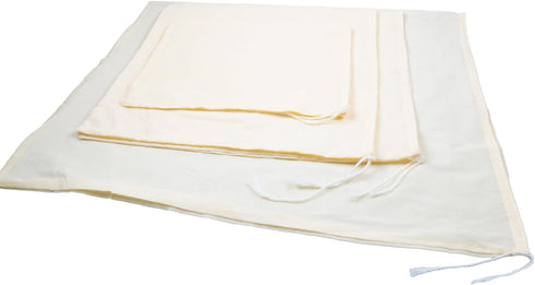 Carrollar 8Pack Bags,4 making(8x12"/12x14"/12x16"/16x22") Nut Milk Sizes Unbleached Cotton Cheesecloth Bags,Food