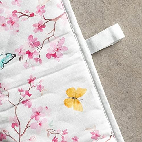 Maison d Hermine Blossom in Spring 100% Cotton Easter Double Oven Glove, Heat Resistant for Cooking & Baking