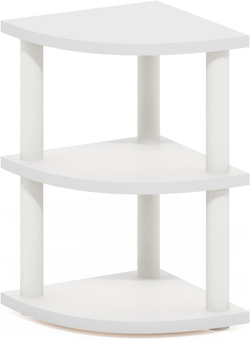 Countertop 3-Tier Countertop Furinno Turn-N-Tube Kitchen Organizer, Corner Organizer Shelf, Corner Shelf, for Kitchen