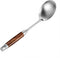 REDANT Big Stainless Steel Serving Spoons for Cooking - Metal Basting Spoon with Wooden Handle - Large Kitchen Spoon