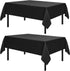 Romanstile Rectangle Tablecloth, 2 Pack 60 x 84 Inch, Stain and Wrinkle Resistant Washable Polyester for Dining Table