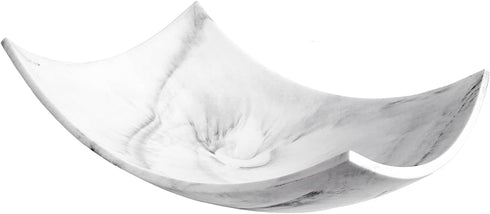 Creative Scents White Marble Look Coffee Table Decor for Living/Dining Room, Modern