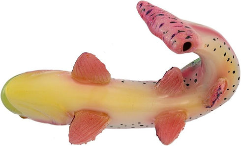 Noble Gems Kurt Adler Glass Rainbow Trout Fish Ornament, 4.75-Inch