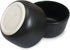 roro Handmade Ceramic Stoneware Matte Black Stoneware Fruit Salad and Miso Soup Bowls, 16 ounce (4.5 Inch Wide Bowl), Set of 2 by roro