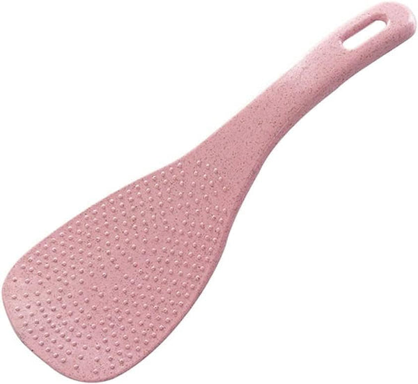 Pink Wheat Straw Rice Paddles, Non-Stick Durable Rice Scoopers, Creative Dinnerware Kitchen Accessories