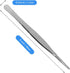 AHIER Stainless Steel Kitchen Tweezer, 8 Inch Long with Precision Serrated Tips for Cooking