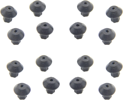 WB2K101 Range Burner Grate Rubber Feet Kit, 16 Pcs Compatible with GE and Kenmore Burner Grate Replace Parts