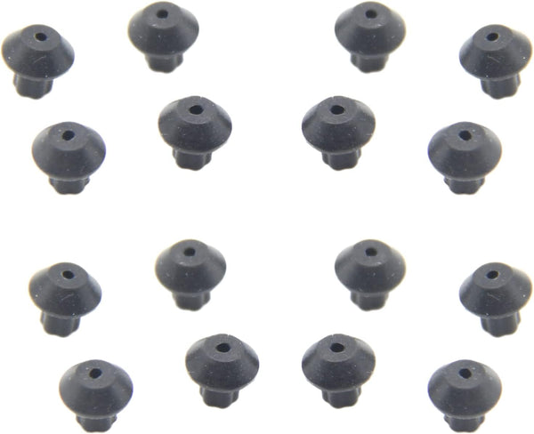 WB2K101 Range Burner Grate Rubber Feet Kit, 16 Pcs Compatible with GE and Kenmore Burner Grate Replace Parts