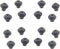 WB2K101 Range Burner Grate Rubber Feet Kit, 16 Pcs Compatible with GE and Kenmore Burner Grate Replace Parts