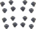 WB2K101 Range Burner Grate Rubber Feet Kit, 16 Pcs Compatible with GE and Kenmore Burner Grate Replace Parts