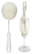 Premium Wine Glass Cleaning Brush Set of 2, Non-Scratch Cleaner for Crystal Stemware and Goblets