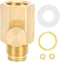Brass Soda Cylinder Adapter Valve, Female Thread TR21-4 to Male Thread G1/2 Conversion Kit for Homebrewing