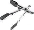 Kitchen Tongs 9 inches and 12 inches, Stainless Steel Locking with Silicone Tips for Cooking, BBQ Serving