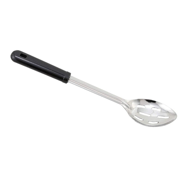 Winco Slotted Stainless Steel Basting Spoon with Plastic Handle, 11"