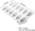 Quenelle Silicone Molds ,Sea Shells Cake Mold,Quenelle Mold Shape,French Dessert Mousse Silicone White Pastry Mould Baking Non-stick Decoration Bakeware