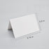 AZAZA 50 Pcs White Blank Place Cards - Textured Table Tent Cards for Weddings, 2.5" x 3.75"