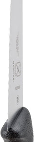 Mercer Culinary M23830 Millennia Chef's Knife, 7.5-Inch Wavy Edge, Black Handle