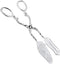 Vintage 9in Salad Tong for Serving, Zinc Alloy Silver Food Serving Tongs, Buffet Catering Clip, 8.5x4.5in