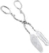 Vintage 9in Salad Tong for Serving, Zinc Alloy Silver Food Serving Tongs, Buffet Catering Clip, 8.5x4.5in