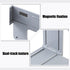 MiOYOOW Foldable Trash Bag Holder, Hanging Waste Garbage Can Rack Magnetic Closure Waste Bag Hanger Racks with Fixing