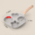 4 Cups Egg Pans, Omelette Pan Nonstick, Easy Clean Crepe Pan Egg Mold for Breakfast Sandwiches, 9*1.77*9in, XY20008