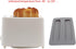 Toaster Cover/Lid, 2 Slice Silicone Bread Machine Upper Cover, Washable Toaster Appliance Top Cover (Grey)