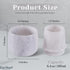 4.25 Inches Counter, Countertop Marble Butter Keeper White Butter Dish with Lid Handmade French Butter Crock