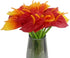 20Pcs Artificial Anthurium Flowers, Real Touch Fake Flower for Home Decor Floral Arrangements Bouquets (Red, Sunset Red)