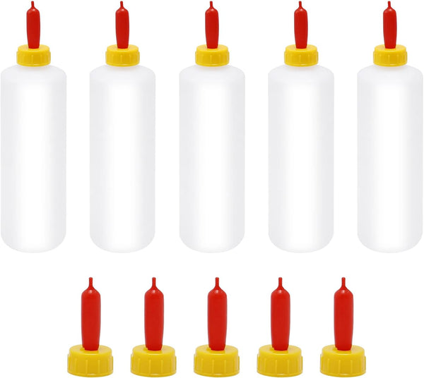 ZUDKSUY 5 Sets 400ml Goat Bottle Lamb Feeding Bottle, Lamb Goat Nipples, Kid