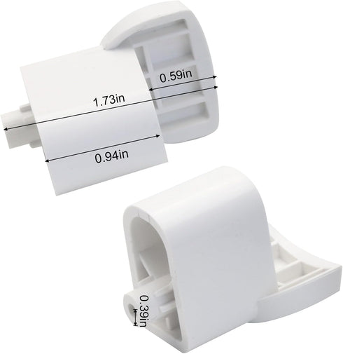 WB06X10943 Microwave Handle Support: Compatible Replacement for GE, Hotpoint Microwave Handle, Replaces 3025054