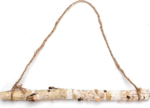 BYHER 15-Inch White Birch Logs for Decorative Farmhouse Home Wall Hanging