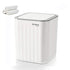 SUBEKYU 0.6 Gal Mini Desktop Trash Can with Lid, Small Square Countertop Garbage Bin for Office and Kitchen