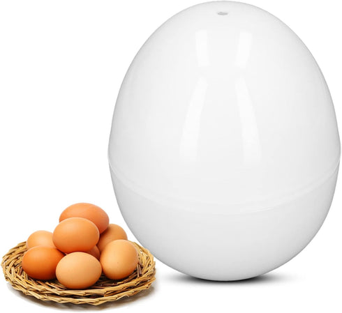 Hard Boiled Egg Cooker Hard Boiled Egg Cooker 4 Eggs Capacity Compact Design ABS Material Egg Shape Microwave Function Egg Boiler
